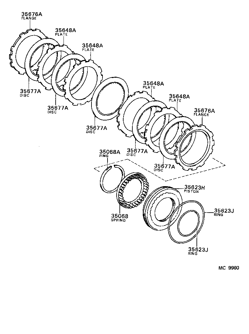 35677-32020 DISC, CLUTCH (FOR 1ST & REVERSE BRAKE) product image