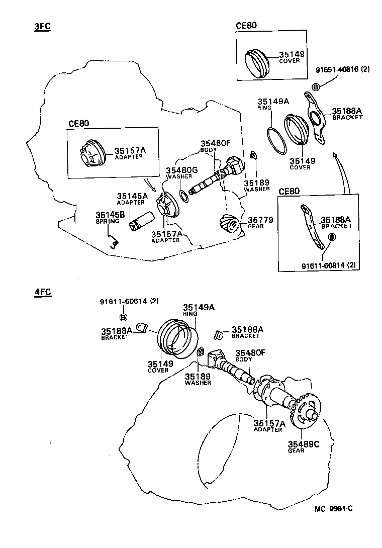 Toyota 35480-32020 BODY ASSY, GOVERNOR