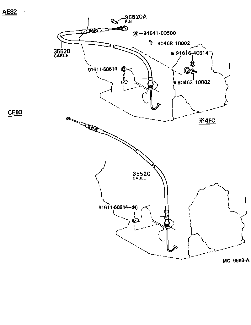 35520-12140 CABLE ASSY, THROTTLE product image