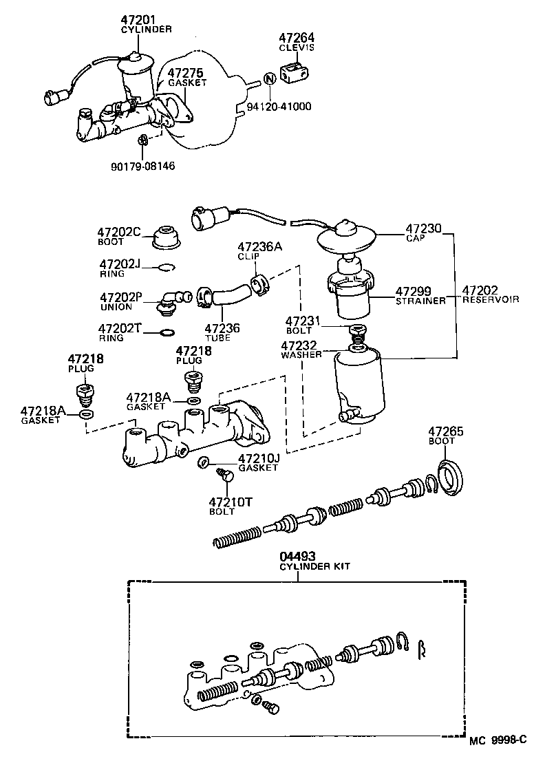 Toyota 90301-14001 RING(FOR BRAKE MASTER CYLINDER RESERVOIR, NO.1)