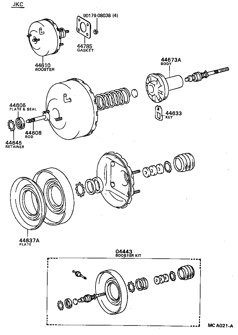 44610-12460 BOOSTER ASSY, BRAKE product image