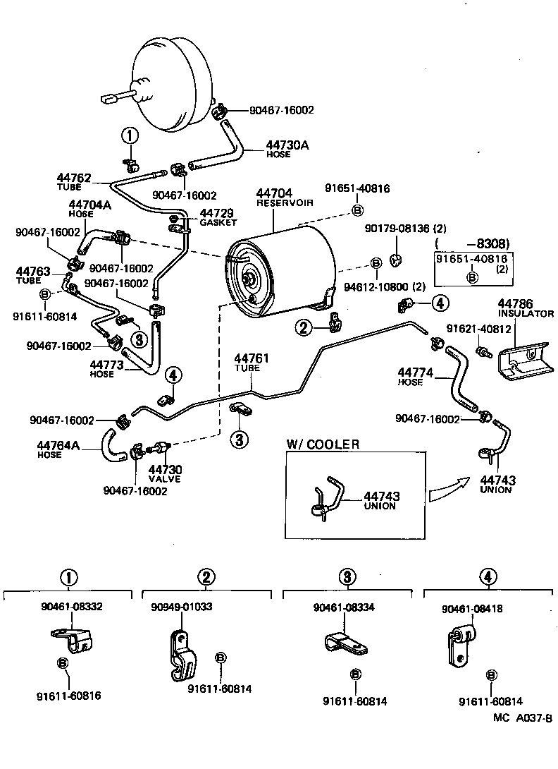 44610-25080 BOOSTER ASSY, BRAKE product image