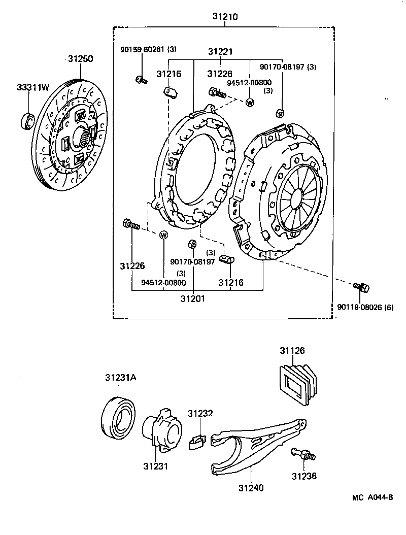 31250-30360 DISC ASSY, CLUTCH product image