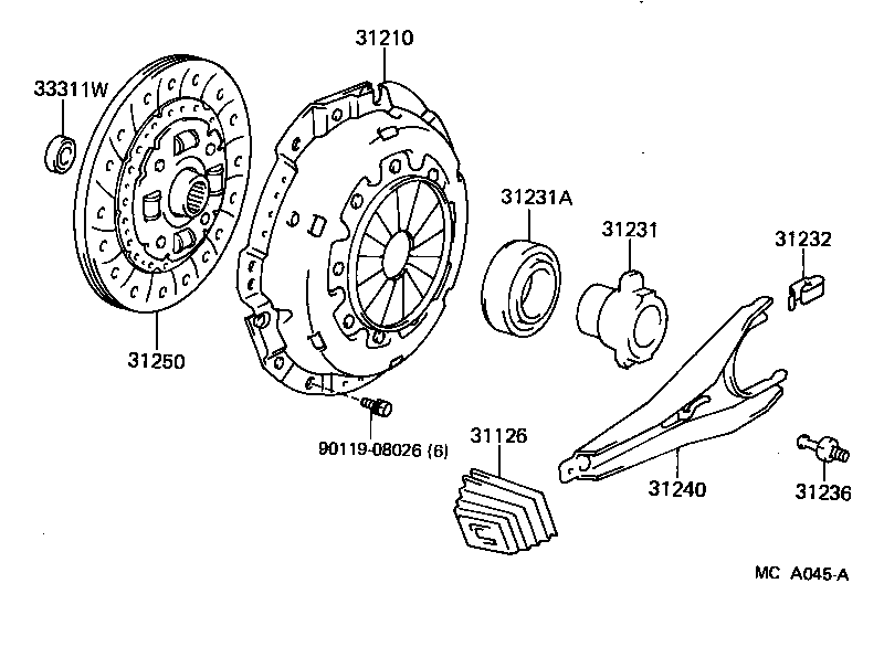 31250-30360 DISC ASSY, CLUTCH product image