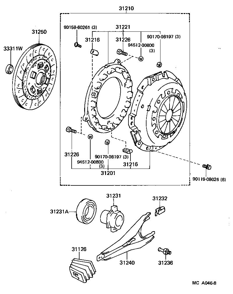 31250-30360 DISC ASSY, CLUTCH product image
