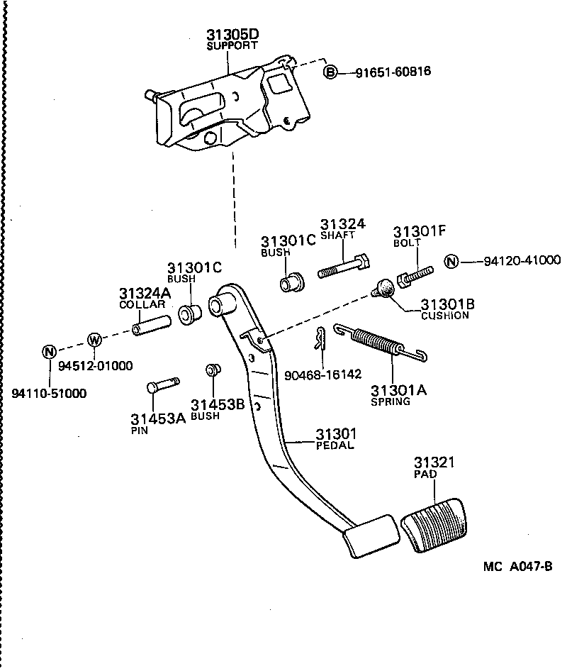 31482-30220 TUBE, CLUTCH RELEASE CYLINDER TO FLEXIBLE HOSE product image