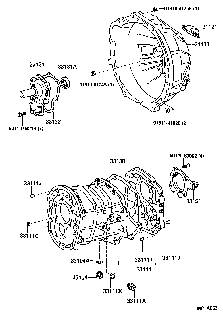 33101-30061 CASE, MANUAL TRANSMISSION product image
