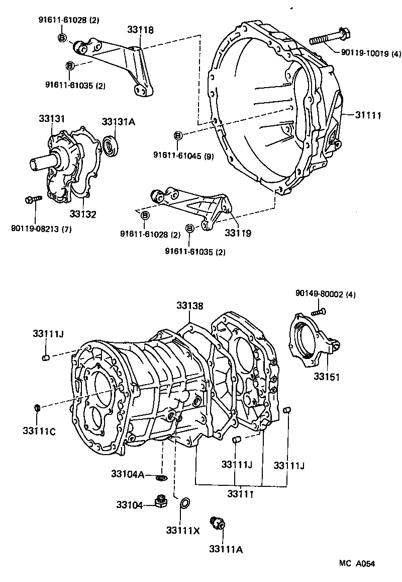 33101-30063 CASE, MANUAL TRANSMISSION product image