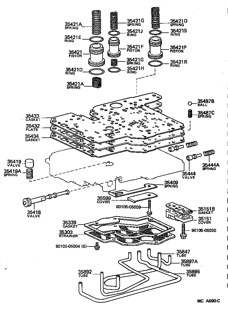 90501-18062 SPRING, COMPRESSION (FOR ACCUMULATOR PISTON NO.2) product image