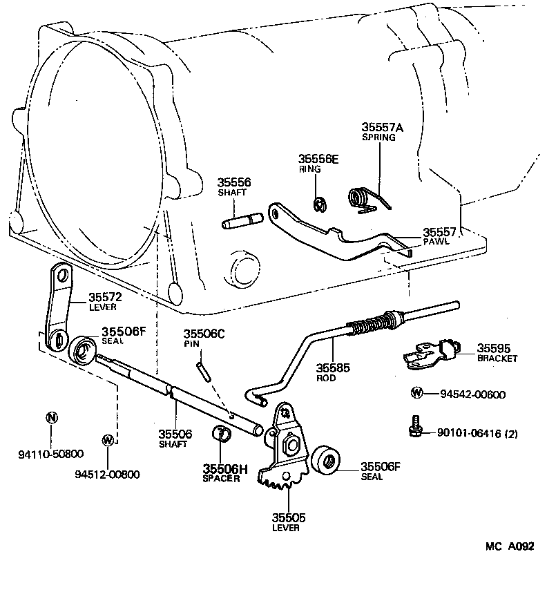 35523-30040 CLAMP, THROTTLE CABLE product image