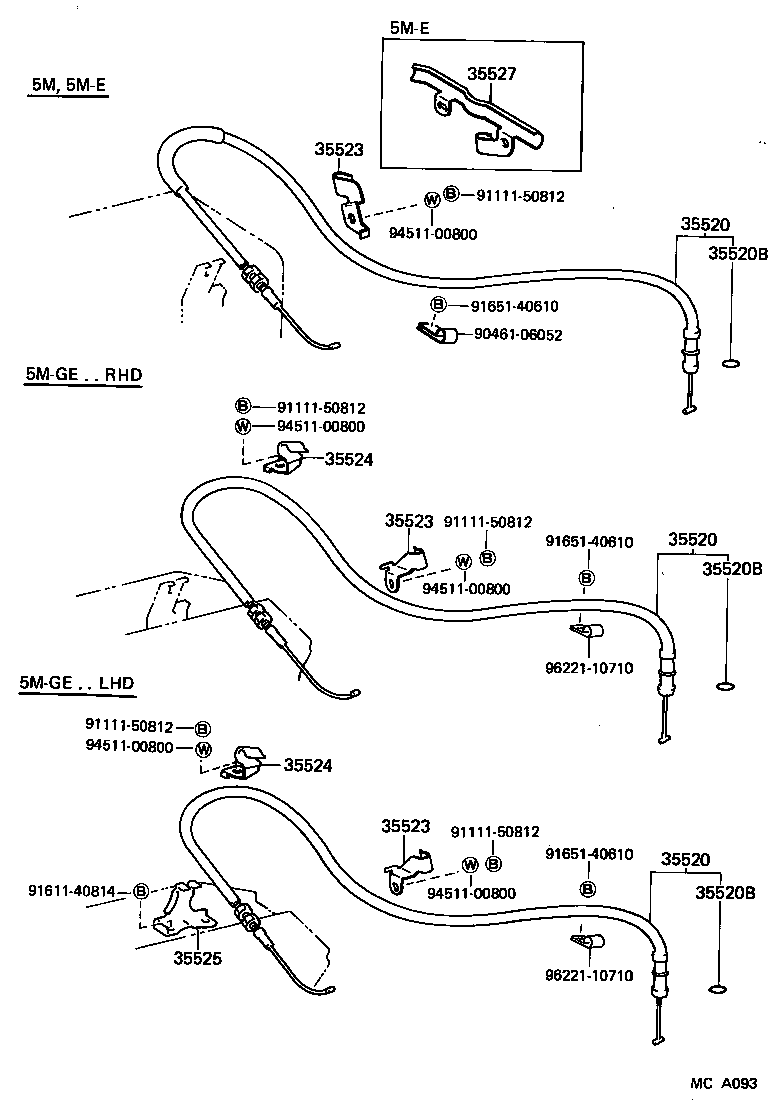 35523-30040 CLAMP, THROTTLE CABLE product image