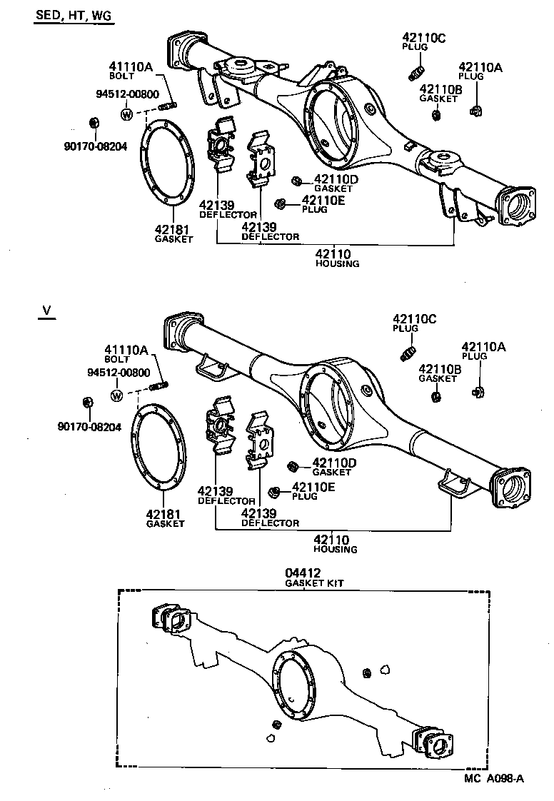 41201-39765 FINAL GEAR KIT, DIFFERENTIAL, REAR product image