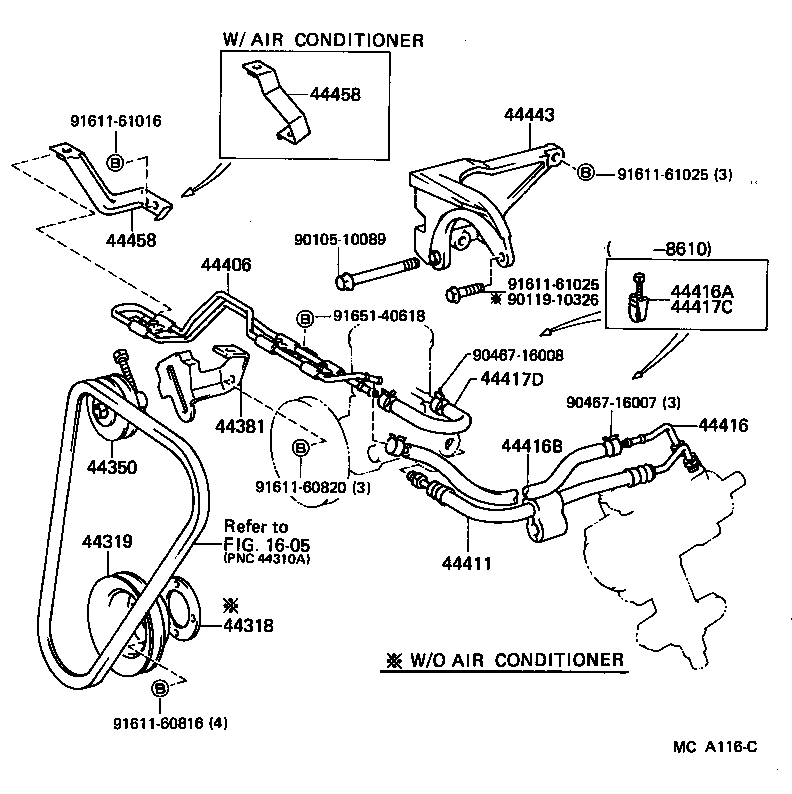 44350-20040 PULLEY ASSY, POWER STEERING IDLE product image