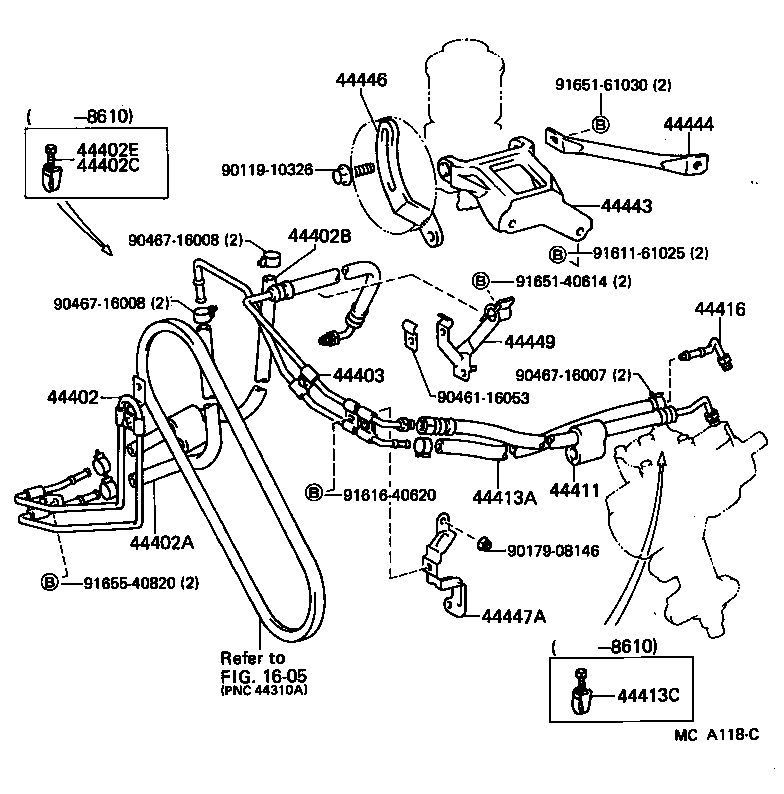 44350-20040 PULLEY ASSY, POWER STEERING IDLE product image