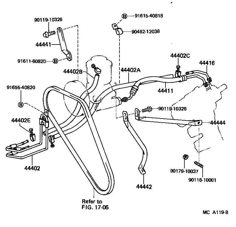 44350-20040 PULLEY ASSY, POWER STEERING IDLE product image