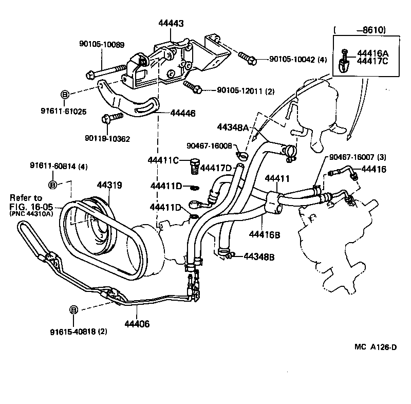 44350-20040 PULLEY ASSY, POWER STEERING IDLE product image