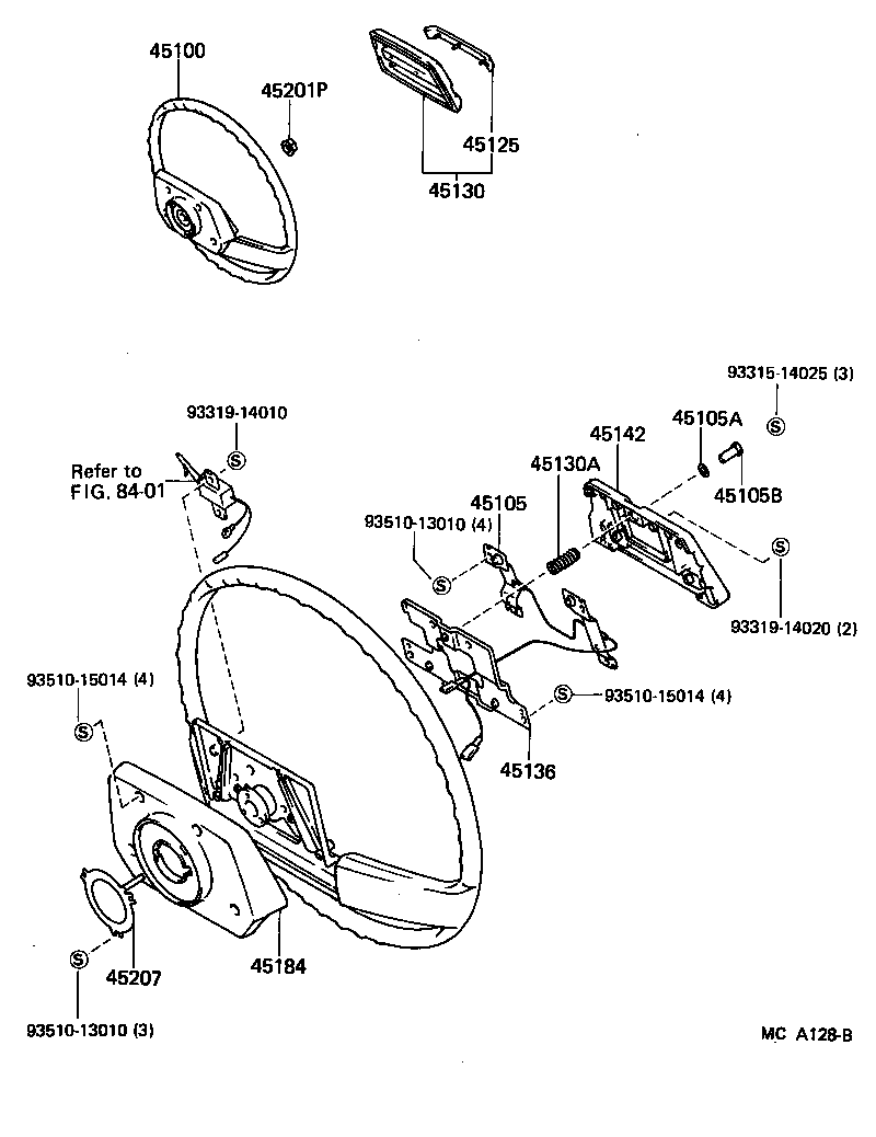 90179-14014 NUT, STEERING WHEEL SET product image