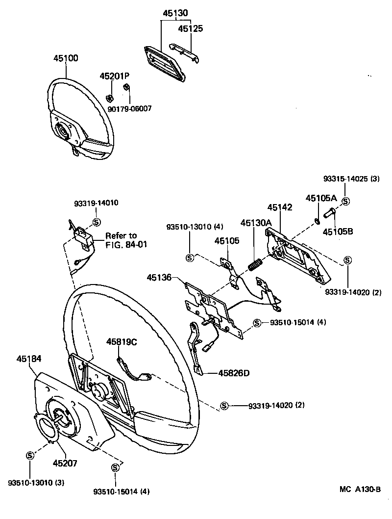 90179-14014 NUT, STEERING WHEEL SET product image