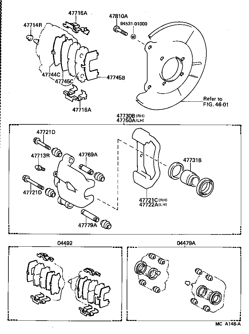 47744-30130 SHIM, ANTI-SQUEAL, NO.1(FOR REAR DISC BRAKE) product image