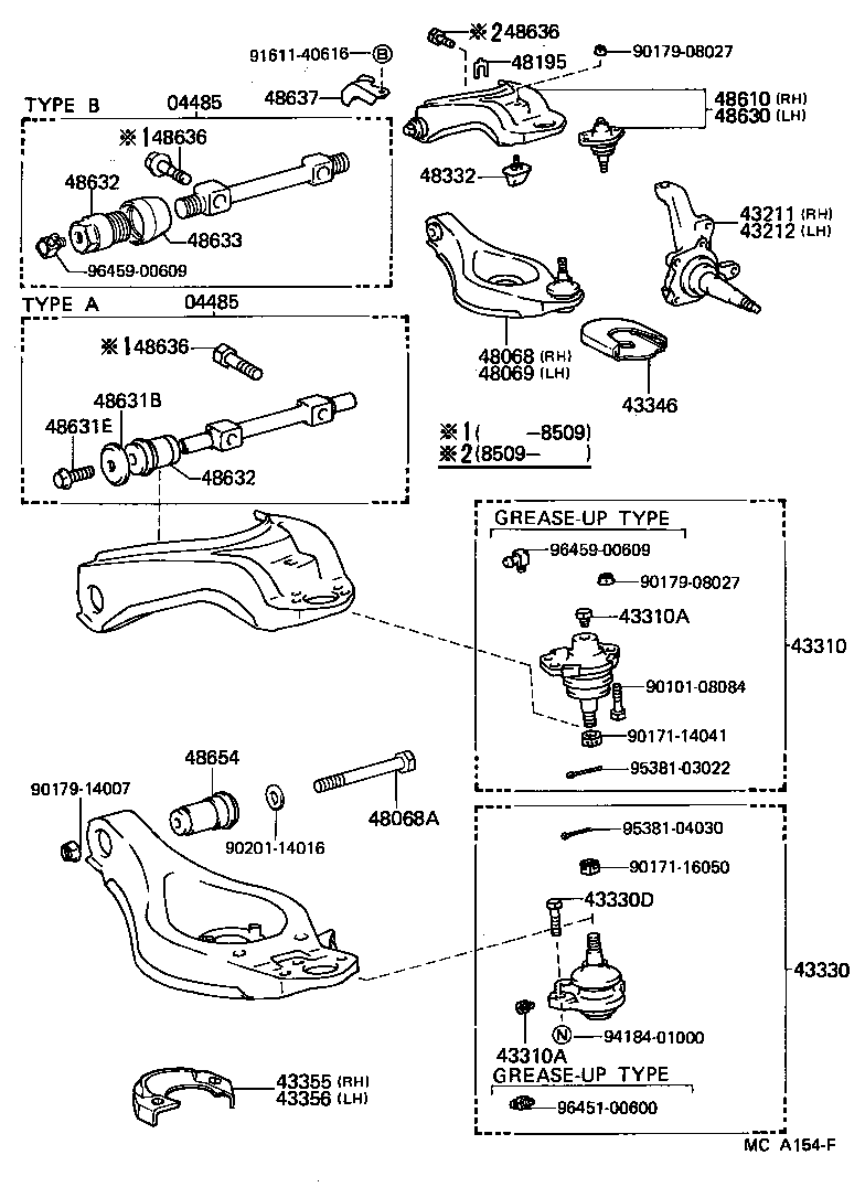 43211-30110 KNUCKLE, STEERING, RH product image