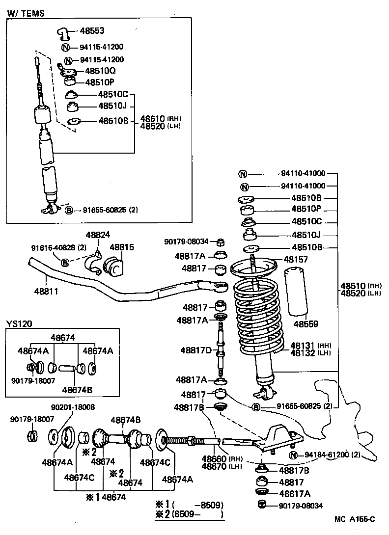 48131-30560 SPRING, FRONT COIL, RH product image