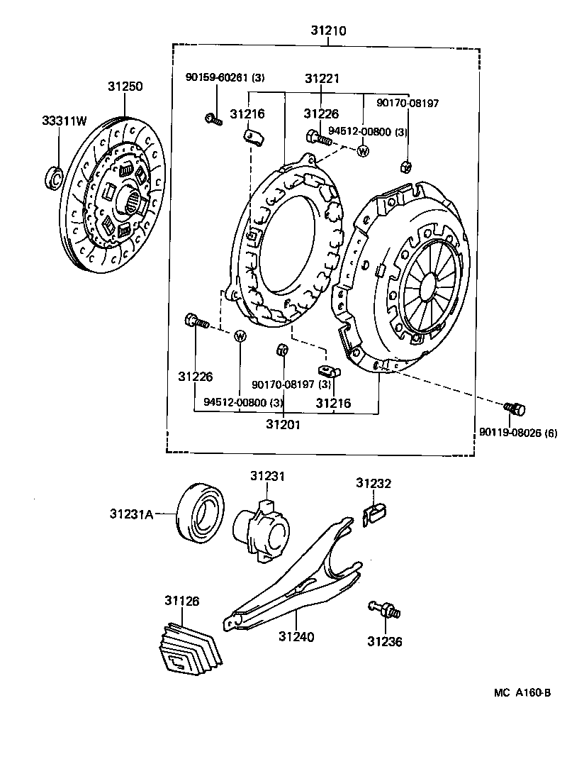 31210-30200 COVER ASSY, CLUTCH product image