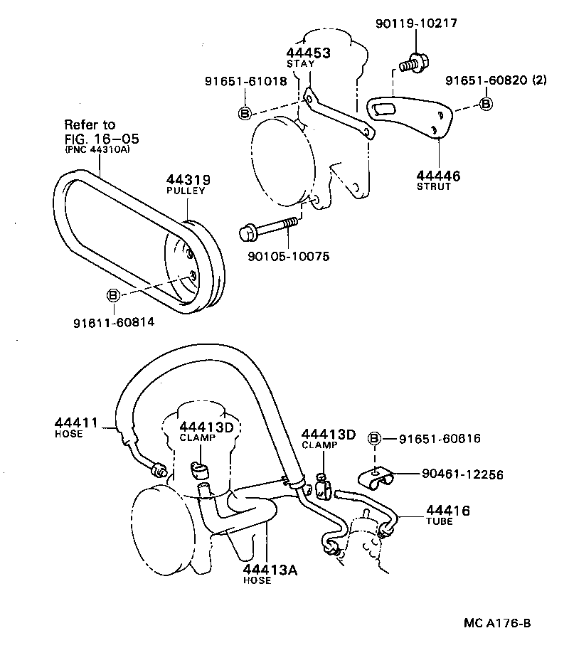 44446-16010 STRUT, ADJUSTING product image