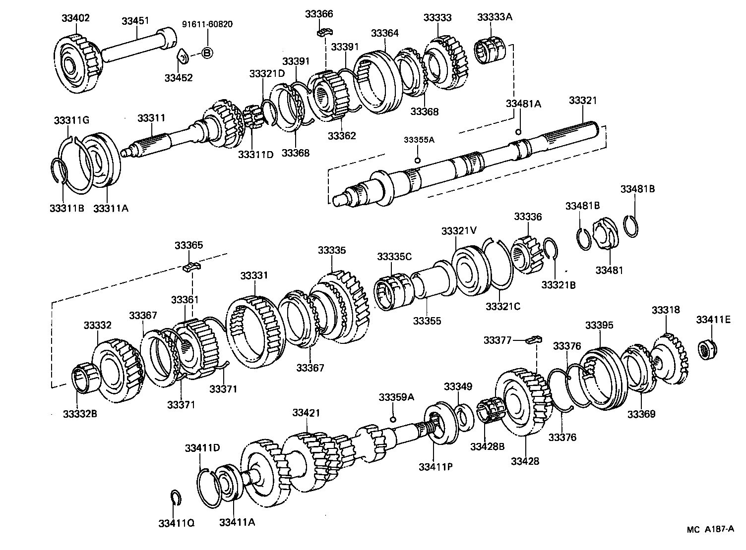 Toyota 33349-30020 WASHER, 5TH GEAR THRUST