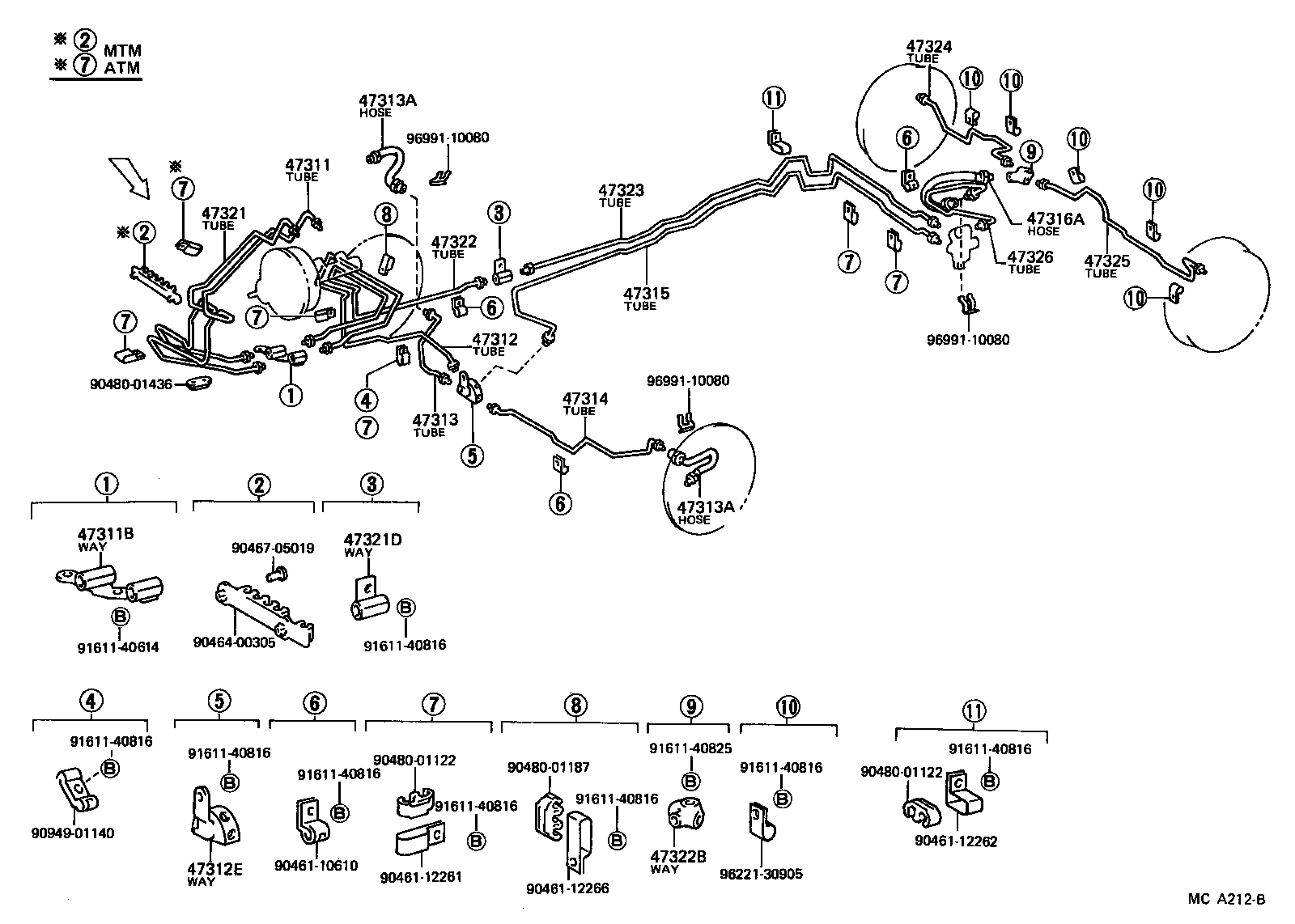 Toyota 04477-60010 BUSH & BOOT KIT, LOAD SENSING SPRING
