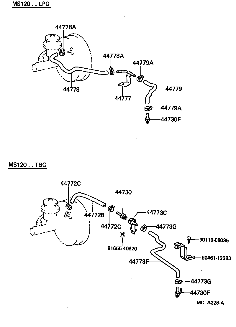 44779-30060 HOSE, UNION TO CONNECTOR product image