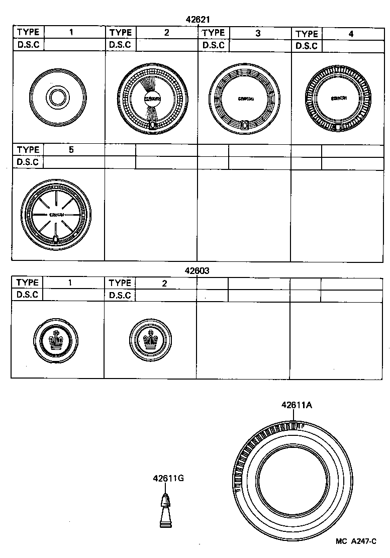 42611-40050 WHEEL, DISC product image