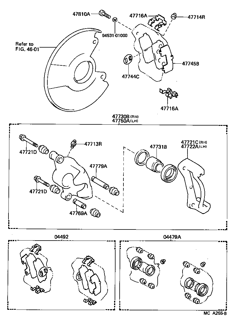 47744-30130 SHIM, ANTI-SQUEAL, NO.1(FOR REAR DISC BRAKE) product image