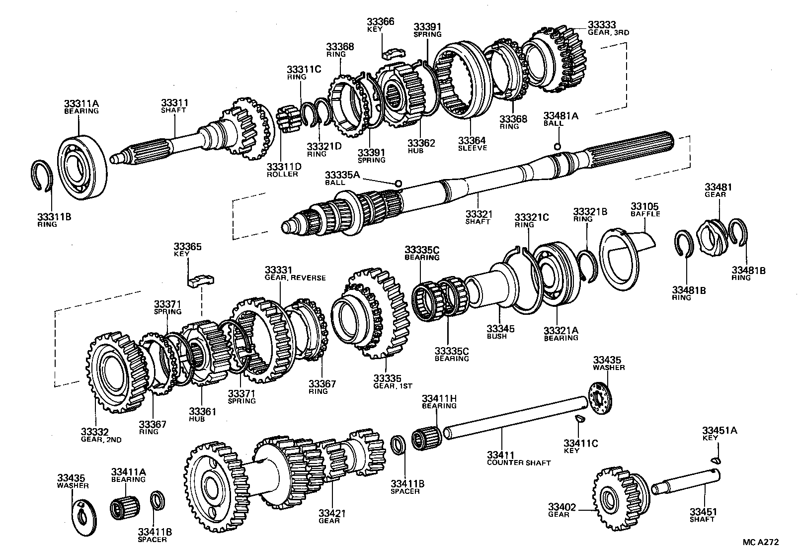 33029-35010 SHAFT SET, INPUT product image