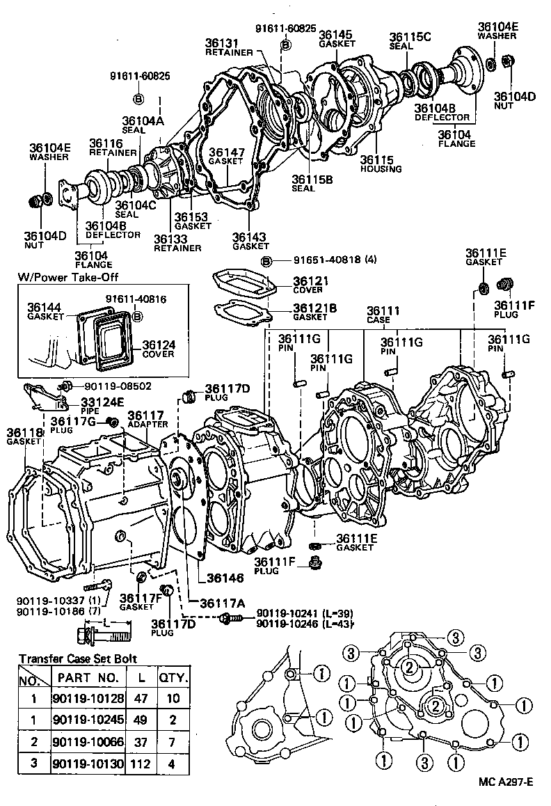 36103-35013 CASE, TRANSFER product image