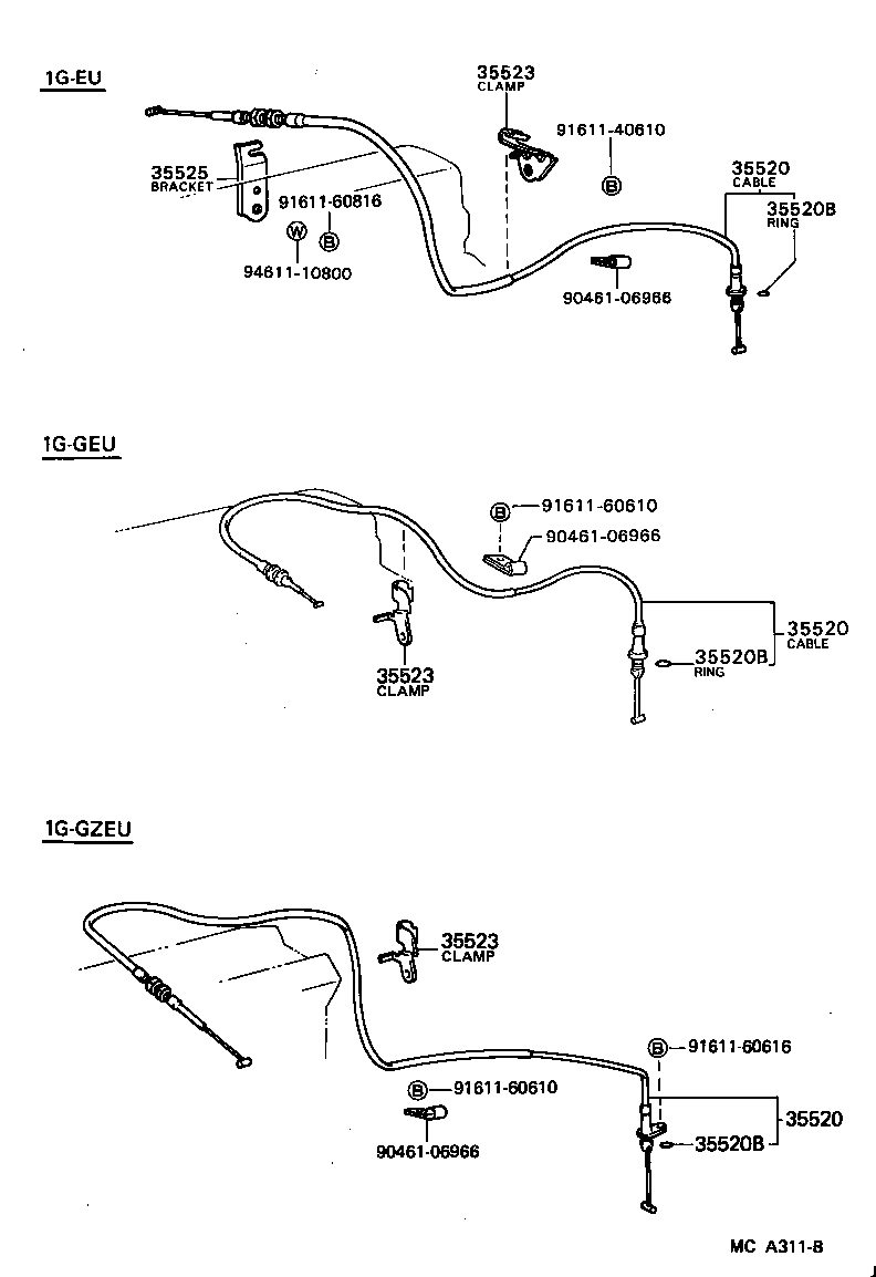35520-30080 CABLE ASSY, THROTTLE product image