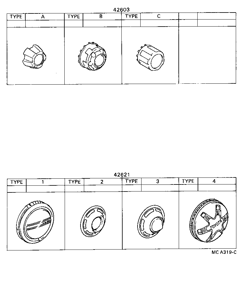 42621-35170 CAP, WHEEL product image