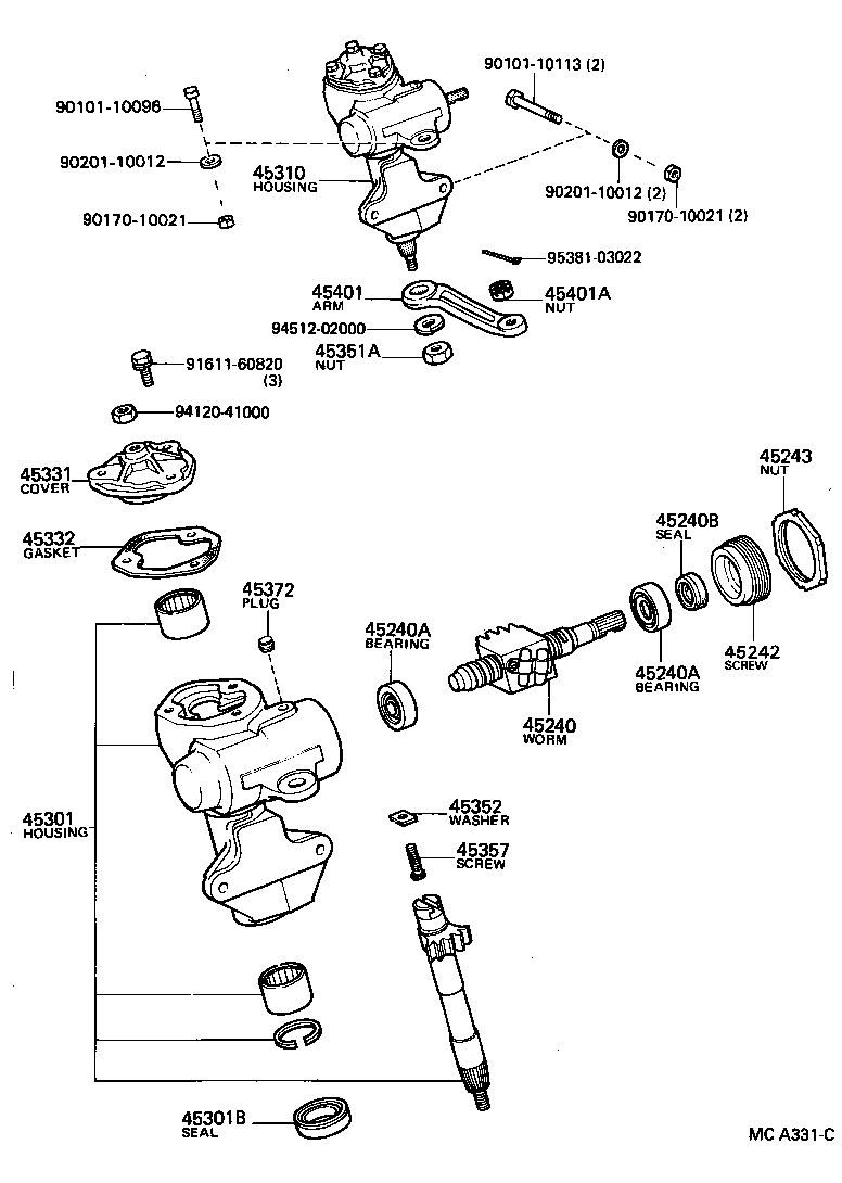 94110-41000 NUT(FOR STEERING DAMPER) product image