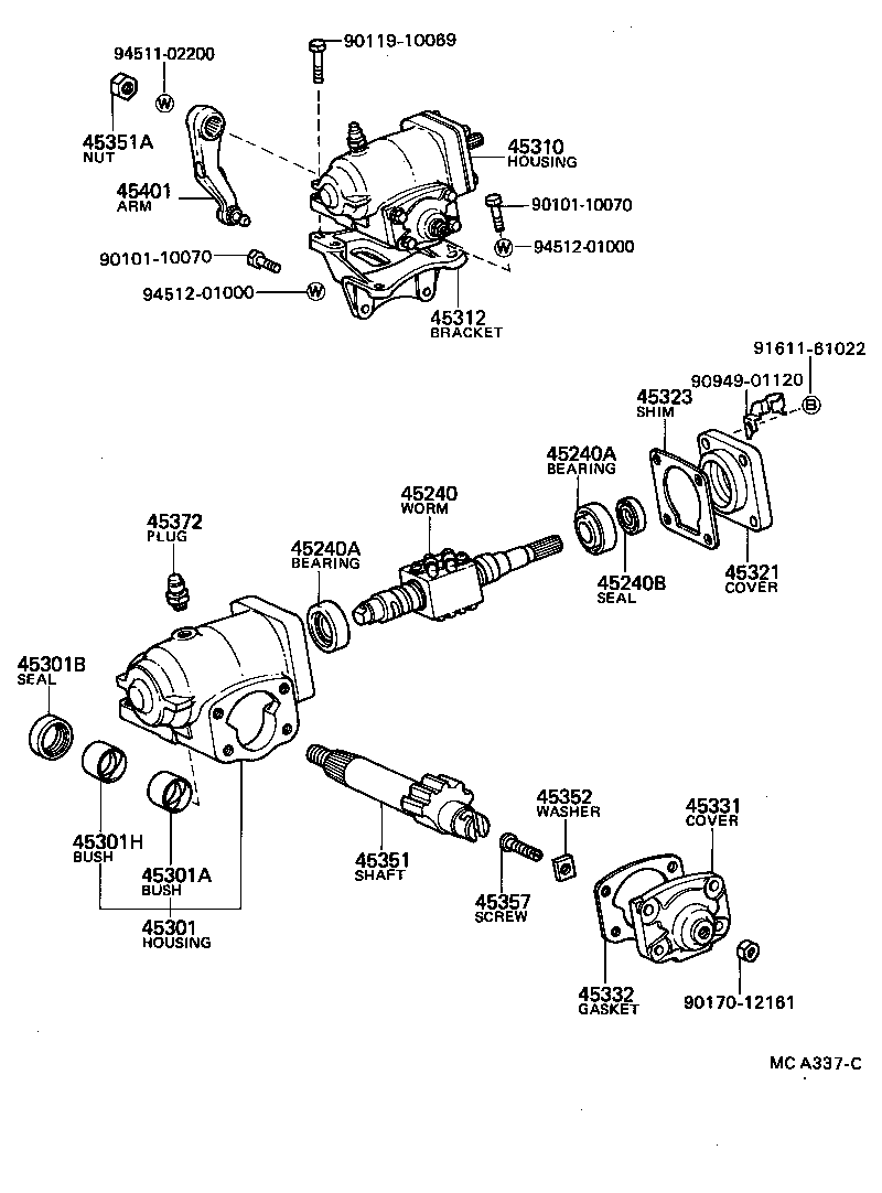 94110-41000 NUT(FOR STEERING DAMPER) product image