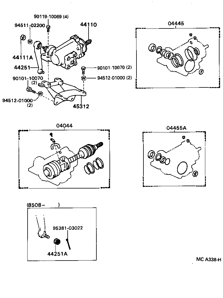 94110-41000 NUT(FOR STEERING DAMPER) product image
