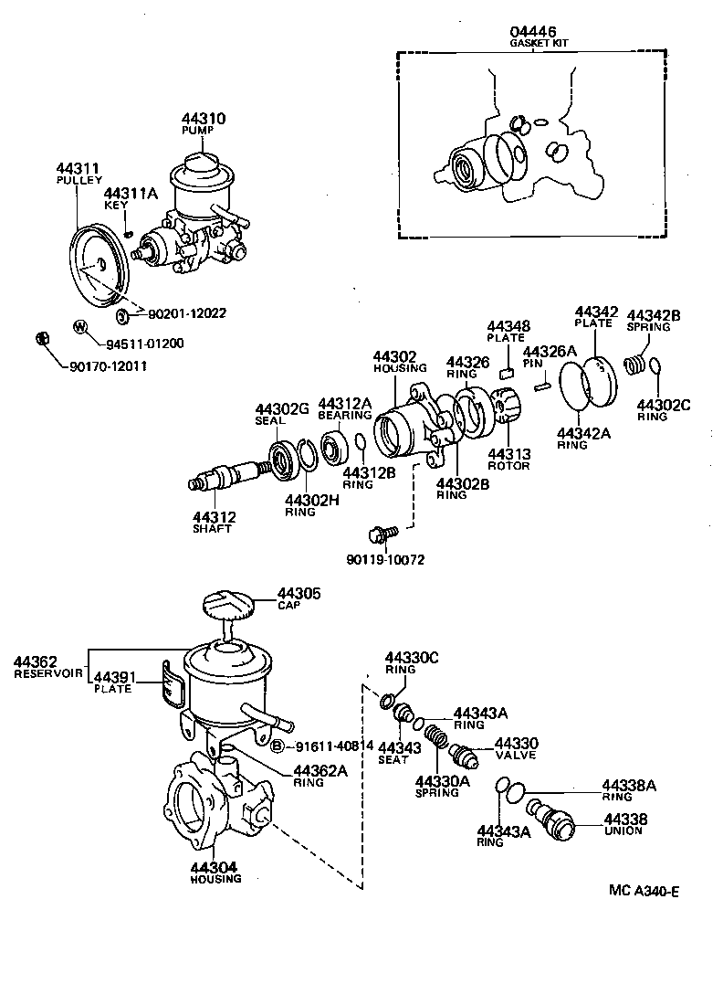 44330-32070 VALVE ASSY, FLOW CONTROL product image