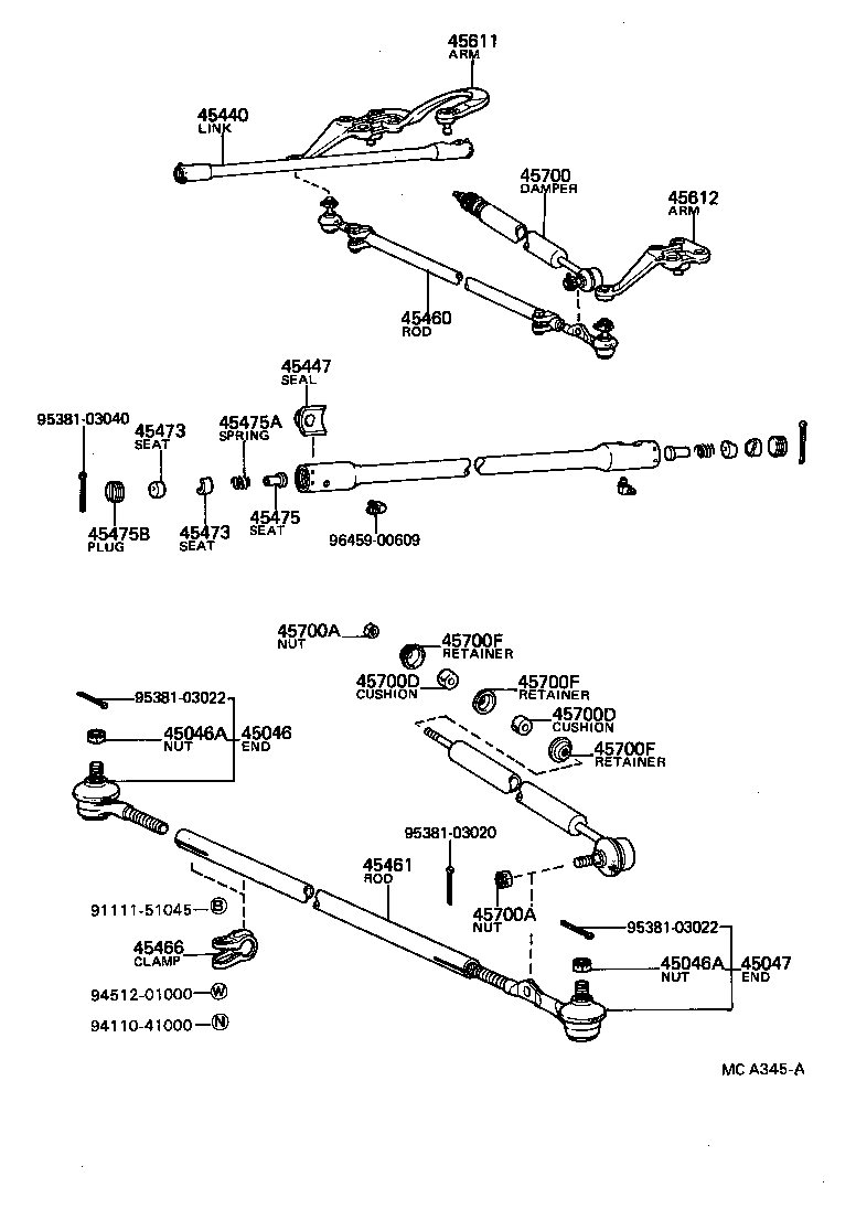 94110-41000 NUT(FOR STEERING DAMPER) product image