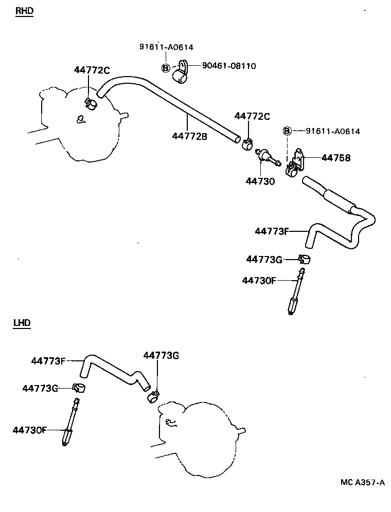 44610-35510 BOOSTER ASSY, BRAKE product image