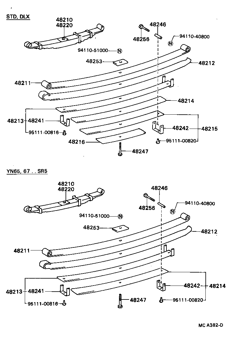 48505-35011 BRACKET, REAR SHOCK ABSORBER, UPPER RH product image