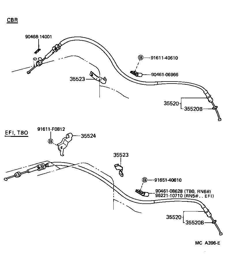 35523-35060 CLAMP, THROTTLE CABLE product image