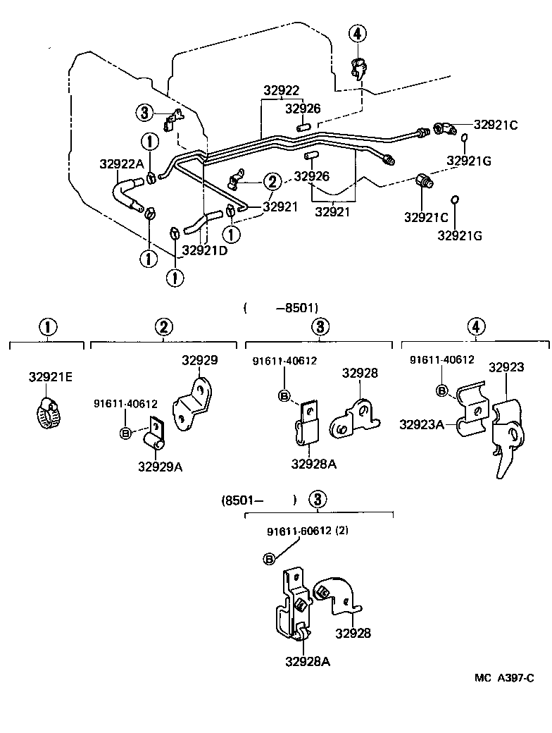 Toyota 32910-35010 COOLER ASSY, OIL