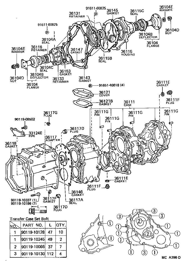 Toyota 33309-35070 FLANGE, COMPANION (FOR TRANSFER OUTPUT SHAFT)