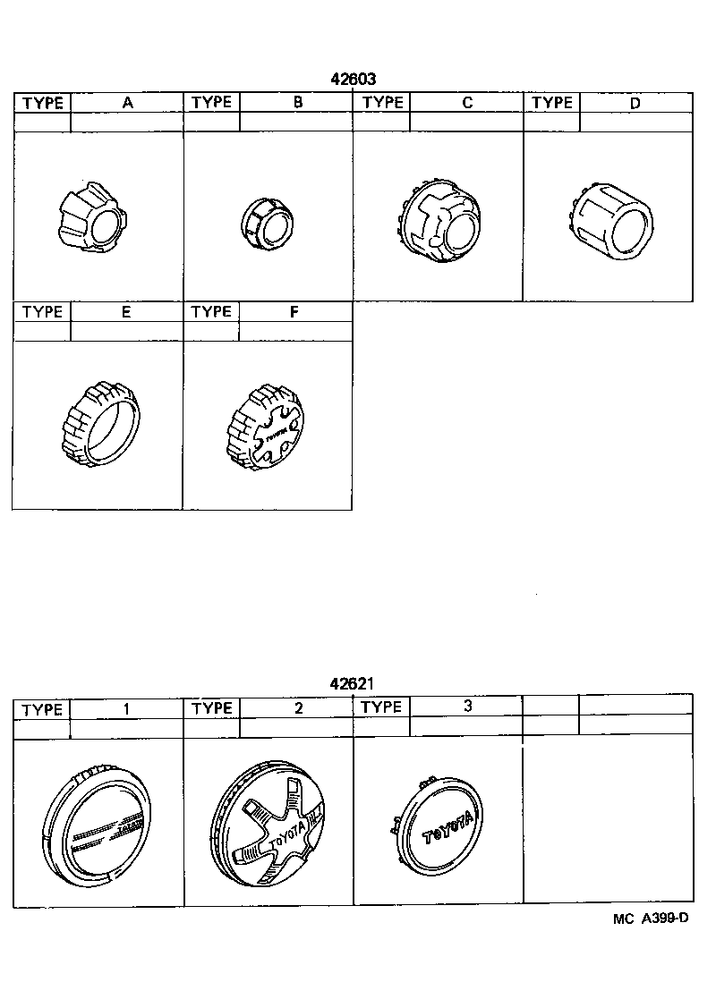 Toyota 90942-01055 NUT, HUB (FOR AXLE)