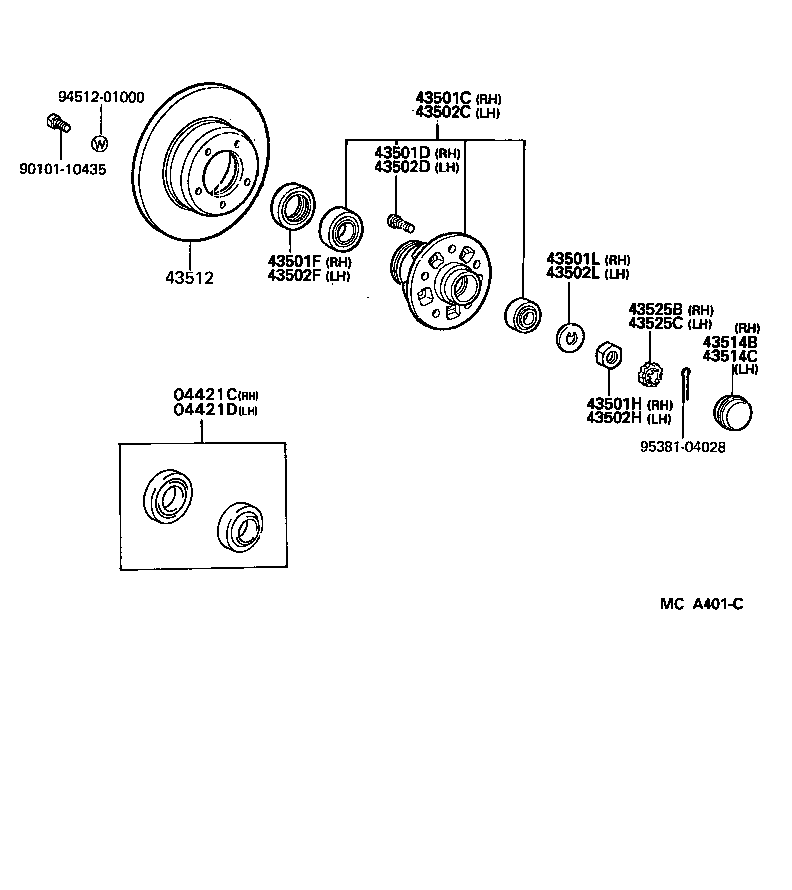 43512-35170 DISC, FRONT product image