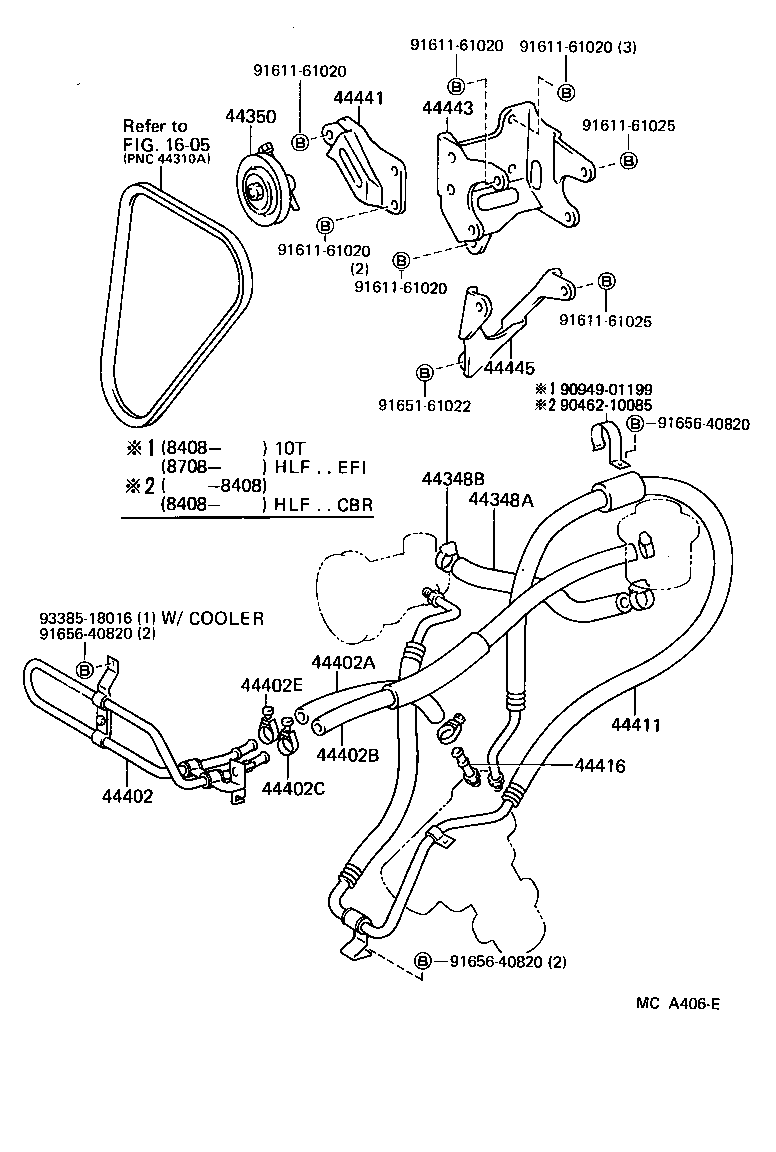 Toyota 44453-35020 STAY, PUMP, FRONT