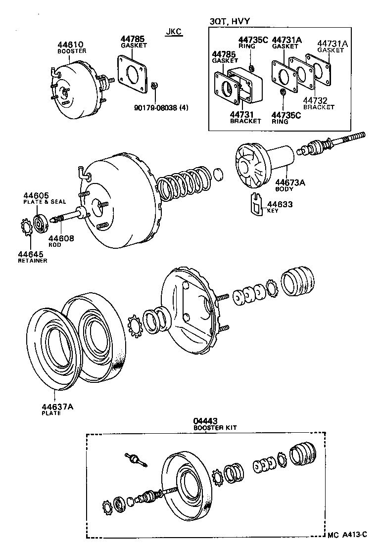 Toyota 44772-35060 HOSE, CHECK VALVE TO BRAKE BOOSTER